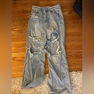 American Eagle Outfitters Women's Light Blue Jeans